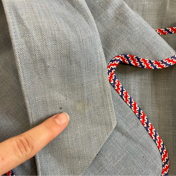 Vintage Jack Dempsey Pan-Handler Apron Oven Mitt Pot Holder Denim Retro Baker - Picture 14 of 17